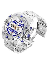 Invicta de los hombres 'Star Wars' acero inoxidable de cuarzo reloj Casual, color: plateado (modelo: 26518)