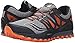 Saucony Men's Xodus Iso Trail Running Shoe, Grey/Orange/Blue, 12 M US