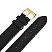 Dovoda Mens Gold Tone Watches Quartz Black Calf Leather Waterproof Wrist Watch