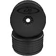 DE Racing Speedline Plus Truggy Wheels- 1/8 Truggy/Black/4pcs PT48B