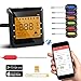 Digital Bluetooth Meat Thermometer for iPhone - 6 Long Probes, Smart Instant Read, Phone App Wifi Remote, Battery Powered, Easy for Cooking Food, BBQ Grilling, Wireless Leave in Oven Safe and Smoker