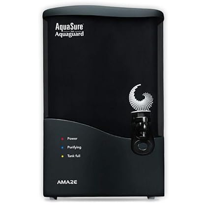 AquaSure from Aquaguard Amaze (RO+UV+MTDS) 7L Water Purifier,6 Stages of Purification from Eureka Forbes(Grey)