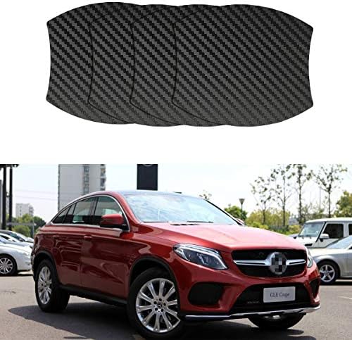 MLING 4 Pcs Magnetic Car Door Handle Insert Cover Anti Scratches Guard Paint Protector Compatible for GLE