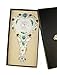 Ivenf Heart Shape Royal Vintage Princess Mirror, Hand-Painted Metal Handheld Mirror, White