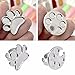 AKOAK 2 Pcs/Lot Mini Manicure Palette Wearable Metal Nail Art Polish Holder Paint Palette Finger Rings Nail Art Tools