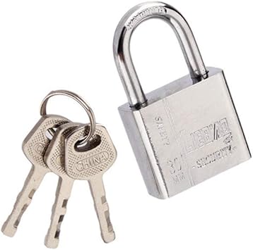 Lunji Mini Vorhangeschloss Edelstahl Kleines Vorhangeschloss Mit 3 Schlusseln Diebstahlsicherung Fur Gepacktrager Taschen Koffer Amazon De Baumarkt