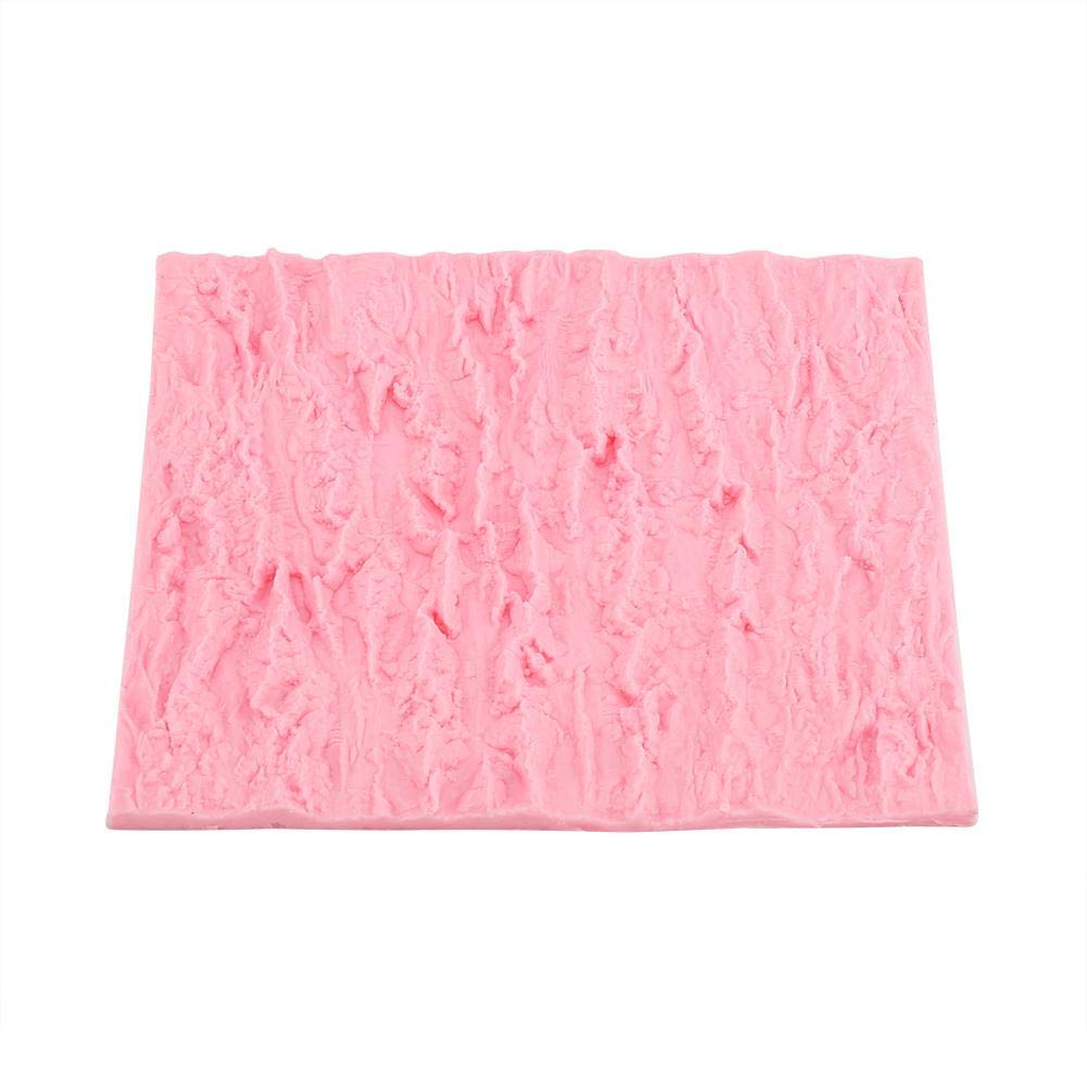 Rectangle Cake Mold Tree Bark Texture Design Bread Baking Mould Non Stick Fondant Impression Mat Silicone Desserts DIY Baking Tool for Cakes Decorating Wedding Celebrations