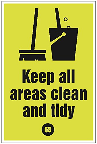 Caledonia Signs 55951 Poster, Keep All Areas Clean And Tidy