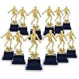 Juvale Soccer Tournament Award Trophy (12 Pack) Gold Competition Trophies, 2.5 x 6 Inches