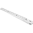 QWORK Taper Gauge Gap Gage Welding Wedge Feeler Gauge Gap Feeler Wedge Gauge Gap Hole Measure Tool 1-15mm - Carbon Steel with Chrome Plating