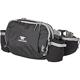 Mountainsmith Epic Lumbar Small Waist and Fanny Pack, Running, Hiking, Cycling, Travel, and Outdoor Sport Activities with Dual Water Bottle Pockets, Heritage Black