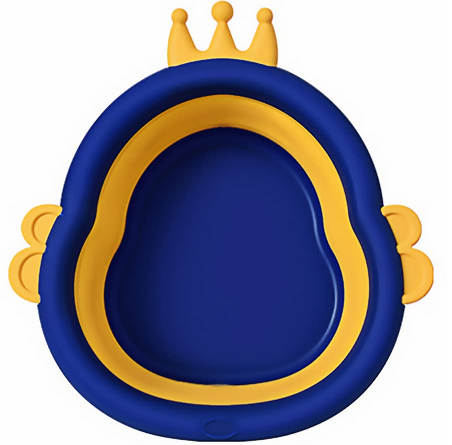 Baby Wash Basin, Washing Up Bowl Portable Plastic Baby Washbasin Cute Bath Accessories for Kids Toddler Travel Home