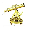 Deco 79 28147 Brass Telescope Compass Feel The Distant Objects Nearer