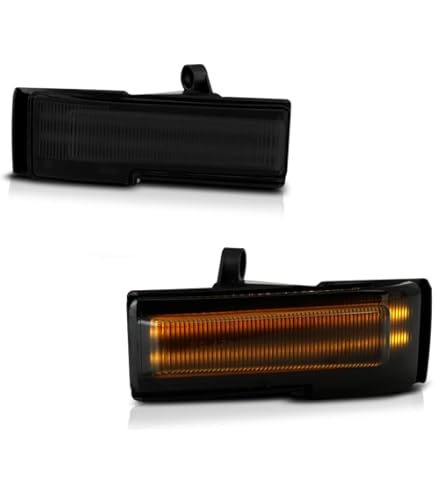 RUXIFEY Sequential LED Side Mirror Turn Signal Light Smoked Right Left Lamps Compatible With Ford F150 Expedition, Lincoln Mark LT, Amber, Side Marker & Turn Signal Combos - Canada - View #2