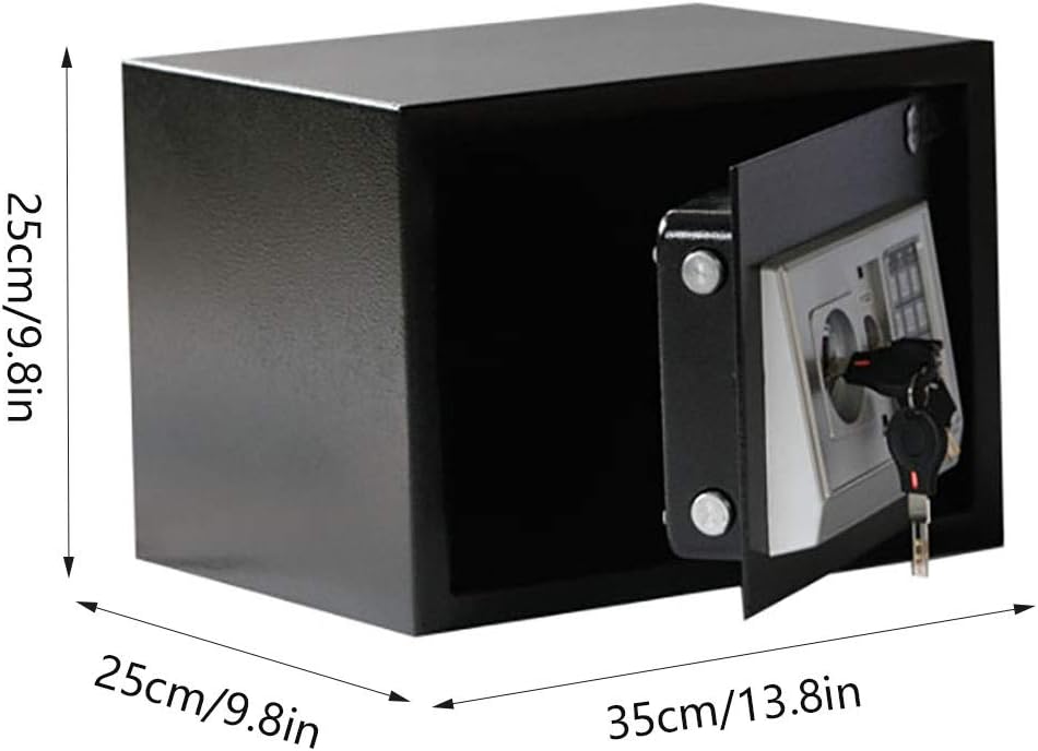 Mgo Safety Safe Digital Safe Electronic Steel Belt Keyboard Fireproof Password Lock Box Can Be Used for Home Office Hotel: Home & Kitchen