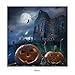 VKTECH Full Drill 5D DIY Diamond Painting Kit Halloween Castle Round Rhinestone Embroidery Cross Stitch Craft Best Gift Room Decor 12x12 inch