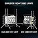 oEdRo Side Shooter LED Lights 2Pcs 4 Inch 60W Dual Row LED Pods Off Road Spot Flood Combo Beam Dual Side Cubes Work Light Driving Fog Lights for Trucks Jeep ATV SUV Boat, With Wiring Harness