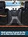 Hansprou Dog Back Seat Cover, 100% Waterproof Scratchproof Hammock for Dogs Backseat Protection Against Dirt and Pet Fur Durable Pets Seat Covers with Storage Pocket for Cars & SUVs
