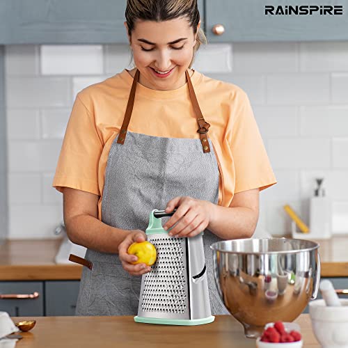 Rainspire Professional Box Grater, Cheese Grater Box for Kitchen