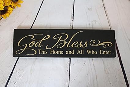 Wall Hanging Sign Plaque Decorative Wood Sign Home Decor May God