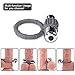 Sex Rabbit Silicone Cock Ring Penis Ring with Mini Bullet Vibrator Vibrating Sex Toy for Male Masturbator, Couples Lover Sexual Gift (Grey)