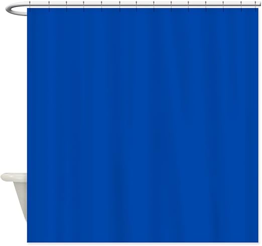 Amazon Com Cafepress Solid Cobalt Blue Shower Curtain Decorative