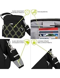 Travelon - Bolsa de viaje antirrobo), 42224 -50-Negro-Talla única