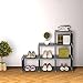 Blissun Cube Organizer 3 Tier Cabinet Bookcase, Storage Cube Closet Shelf, Black, BLIS-A01