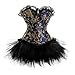 Plus Size Sexy Lolita FANCY DRESS Corset Overbust Bustier & Tutu Skirt Set