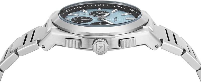 Everett Herren 44MM Silberne Edelstahluhr, FS6105