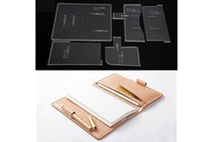 BAENRCY Diary Book Case Acrylic Template Pocketbook Case Leather Pattern Acrylic Leather Pattern Leather Templates