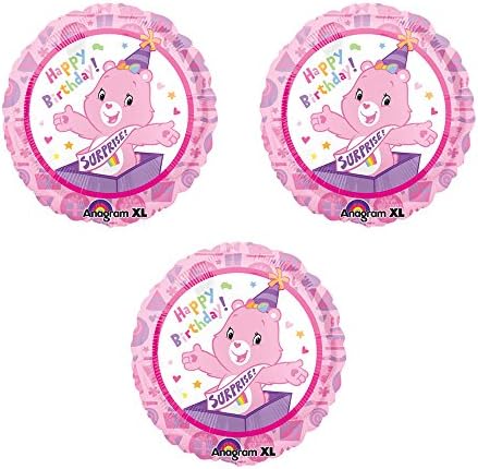 Care Bears Birthday Surprise Foil Balloon 3 Pack