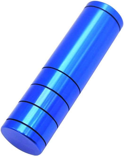 YUANZHOU Aluminum Alloy Grinder For Tobacco 6 Layers Grinder Set Dugout Grinder (32mm),Blue