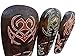 Gorgeous Set Of (3) Hand Chiseled Wood African Style Wall Decor Masks