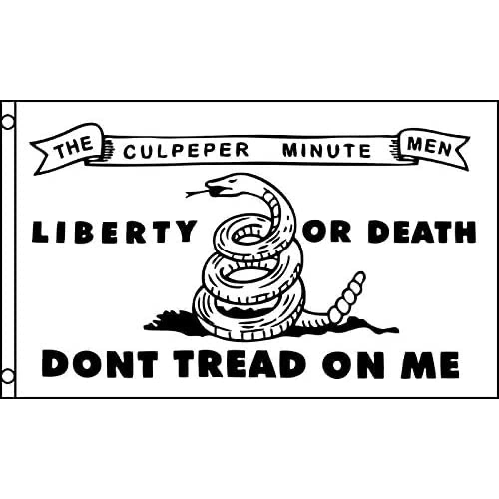 AZ FLAG - Culpeper Minutemen Don'T Tread On Me Flag - 3x5 Ft - 100D Polyester Gadsden Banner with Two Metal Grommets - Fade Resistant - Vivid Colors - 3' x 5' Feet - 150x90 Cm
