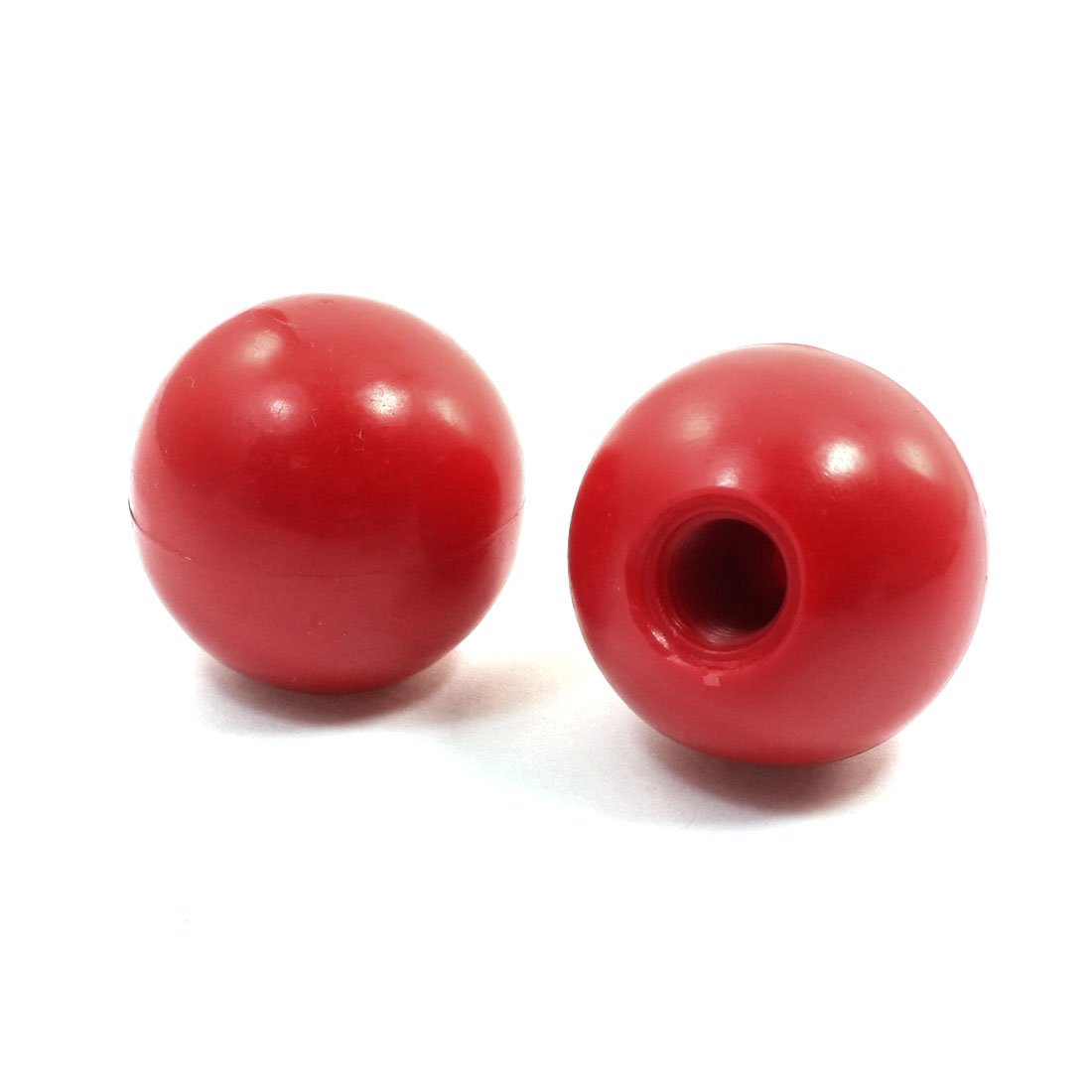 Sourcingmap Red Plastic 12 mm x 40 mm Diameter Round Ball Handle Button