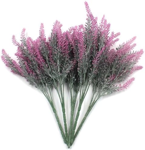 5 Bundles Artificial Flowers Pink Lavender Flocked Bouquet DIY Decorative Potted Garden Design Simulation Flower Wedding Garden Office Furniture Decoration