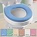 Collections Etc Soft N Comfy Cloth Toilet Seat Cover Rose, Rose