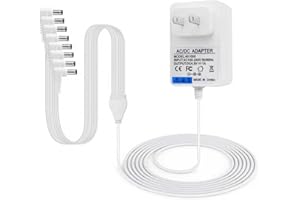 SHMDSO 4.5 volt dc power adapter 8 Output Compatible with Lemax Spooky Town Accessories 94527 94563 94564 94565 94566 84428 74269 74295 74707 Halloween and Christmas Village Mini Lighting Building Decoration