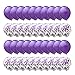 Metallic Purple Balloons and Confetti Balloons for Wedding Bridal Shower Party Decorations Valentine's Day 12inch 30packs