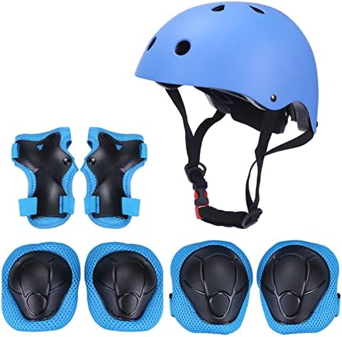 DAYONG Kids Bike Helmet Set,Adjustable Skateboard Helmet with Knee Pads Elbow Pads Wrist Guards for Ages 2-8,Safety Toddler Helmet for Bicycle Scooter Roller Skate(Blue) price in UAE | Amazon UAE | kanbkam DAYONG Kids Bike Helmet Set,Adjustable Skateboard Helmet with Knee Pads Elbow Pads Wrist Guards for Ages 2-8,Safety Toddler Helmet for Bicycle Scooter Roller Skate(Blue) price in UAE | Amazon UAE | kanbkam
