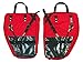 Bushwhacker Moab Red - Bicycle Front/Rear Pannier w/Reflective Trim Cycling Rack Pack Bike Bag Frame Accessories Trunk