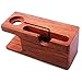 Aerb Rose Wood Charging Stand Bracket Docking Station Stock Cradle Holder for iPhone and Apple Watch 38mm 42mm