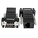 Insten 390911 2 Black VGA Extender Adapter To CAT5/CAT6/RJ45 Cable