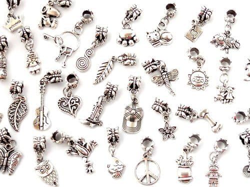 Boolavard TM Mixed Tibetan Pendants Charms Lots of 50