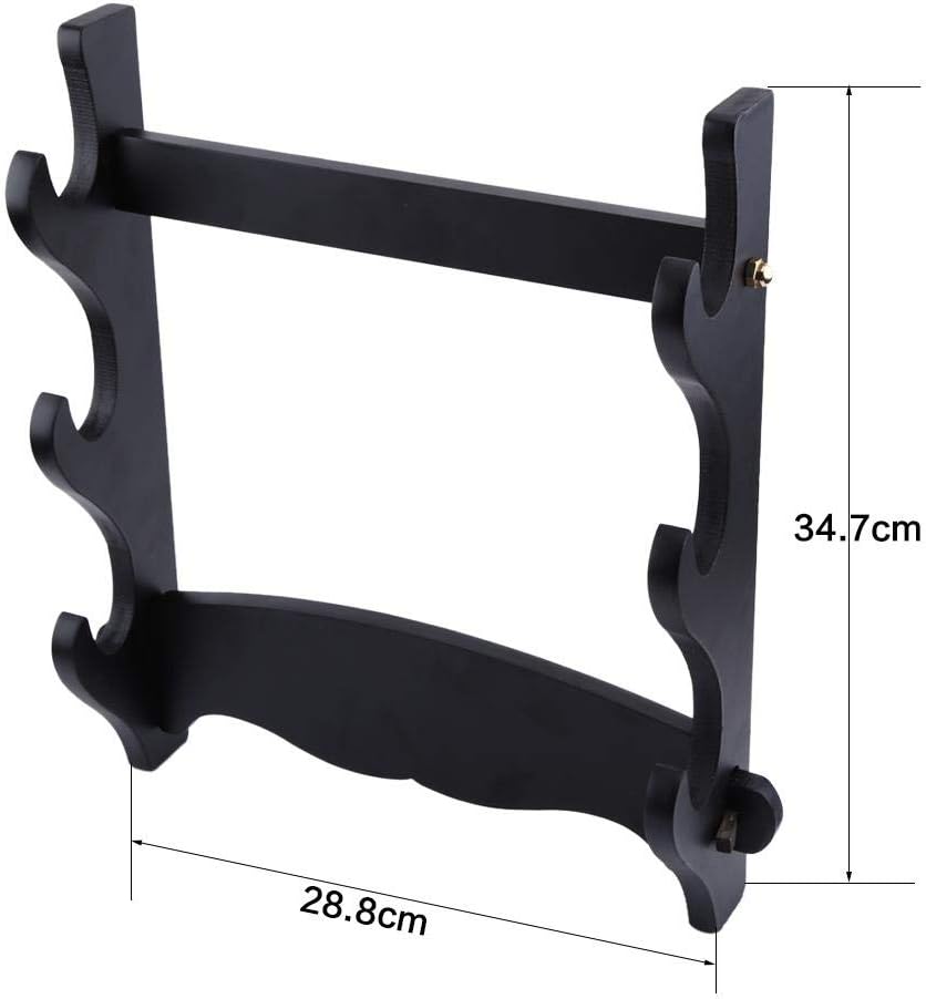 Sword Stand, Three Tier Katana Hanger Display Holder for Samurai Sword Collectors Wall Mounted Bracket for Home Decor and Exhibition - Image 4