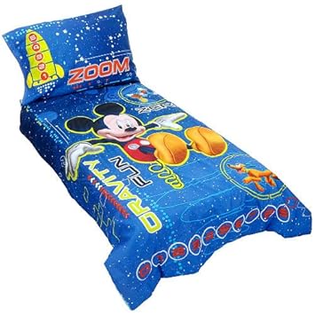 Amazon Com Mickey Mouse Toddler Bed Set 4 Pieces Other