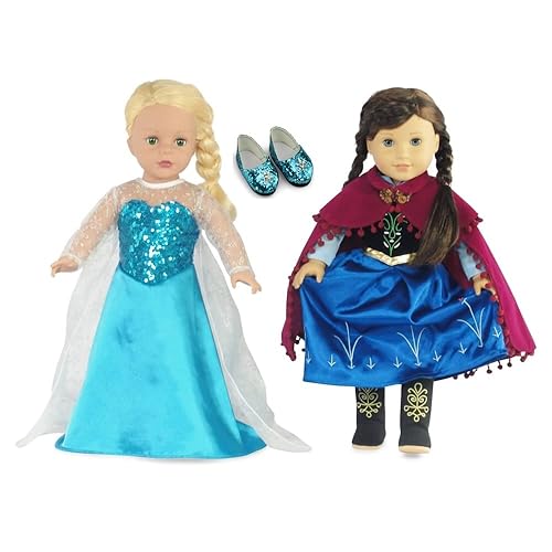 Emily Rose 18-inch Doll Princess Make Believe Costumes Dresses