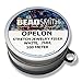 Beadsmith Opelon Stretch Jewelry Fiber, White, 0.7 millimeters x 100 meters