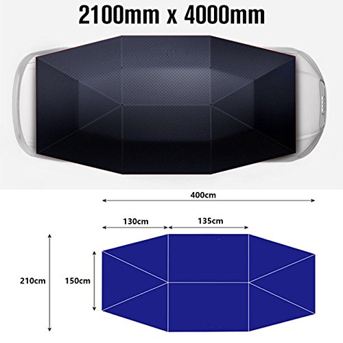 Reliancer Automobile Protection Sun Shade Anti-UV Canopy Sunproof Shelters SUV(Manual Silver) - Thumbnail 6